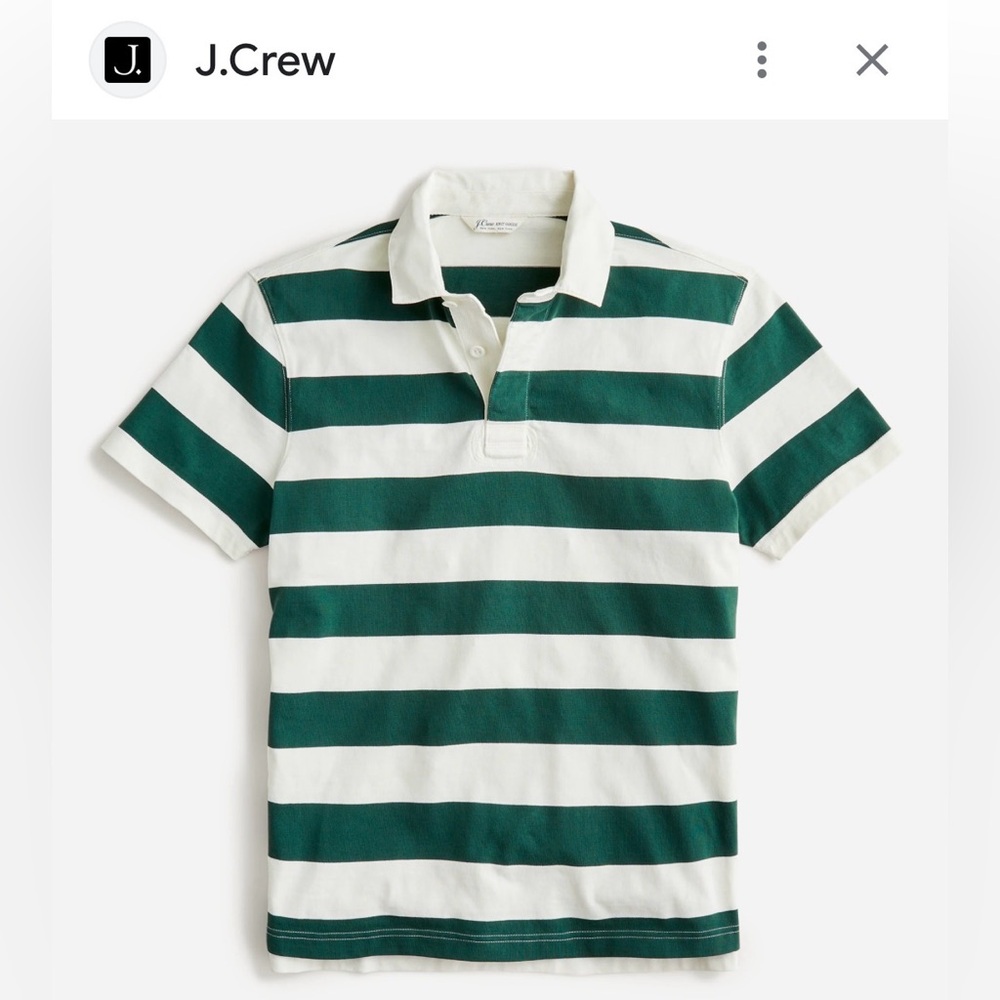 J Crew Knit Goods Rugby Shirt